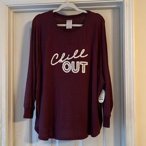 Chill Put Loungewear top 3X NWT